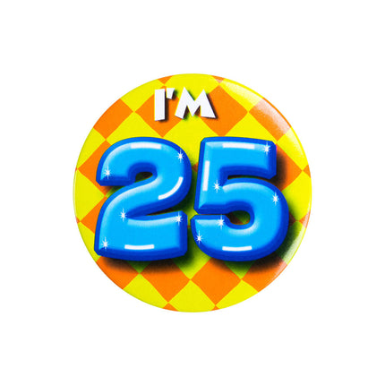 Ho 25 anni Pulsante 25 anni 5,5 cm