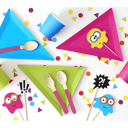 Cake topper Monster 20,5 cm 6 pezzi