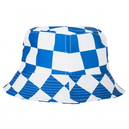 Cappello da pescatore blu/bianco a blocchi