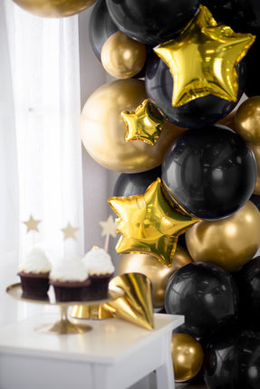 Palloncino ad elio Star Gold Vuoto 12cm 25pz