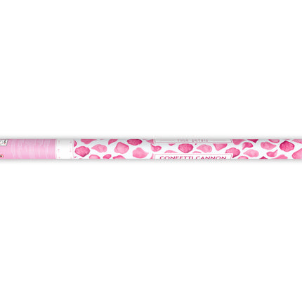 Cannone di coriandoli rosa Petali di rosa 80 cm