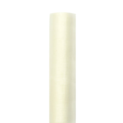 Tessuto Organza Bianco Pastello 16cm 9m