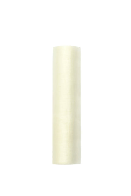 Tessuto Organza Bianco Pastello 16cm 9m