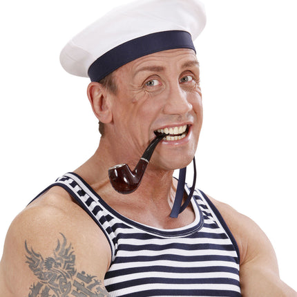 Cappello bianco blu Capitano
