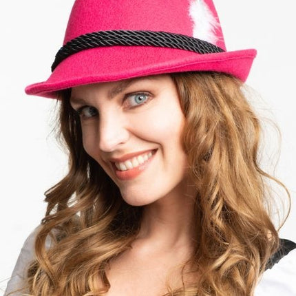 Cappello Oktoberfest Tiroler Bavaria Rosa