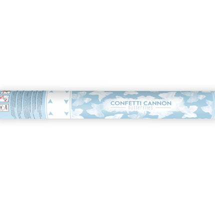 Coriandoli Cannone Farfalle Bianco 40cm