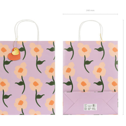 Borse per feste Fiori Rosa 32cm
