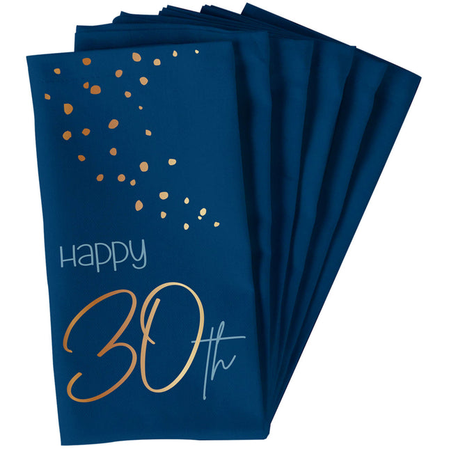 Tovaglioli 30 anni blu 33cm 10pz