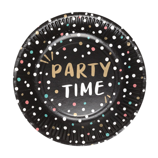 Piatti di carta Party Time 23cm 8pz