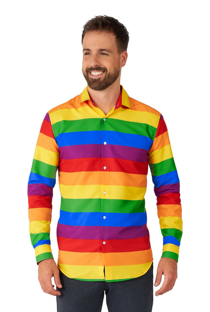 Camicia Arcobaleno Uomo <tc>Suitmeister</tc>