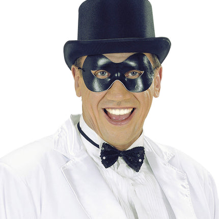 Maschera per gli occhi nera elastica