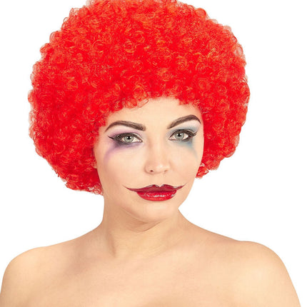 Parrucca rossa riccioli da clown