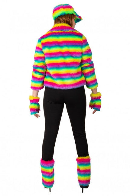 Pelliccia Rainbow Stripe