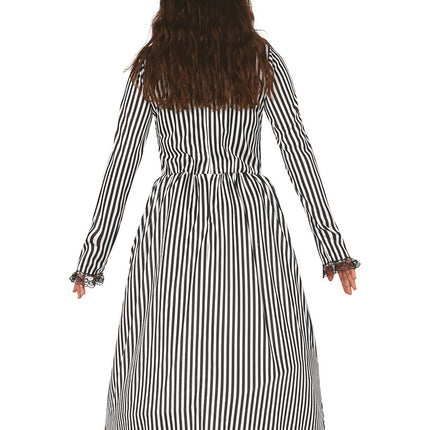 Costume da Strega Halloween Donna Nero Bianco