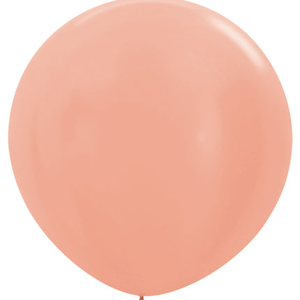 Palloncini metallizzati oro rosa 91cm 10pz