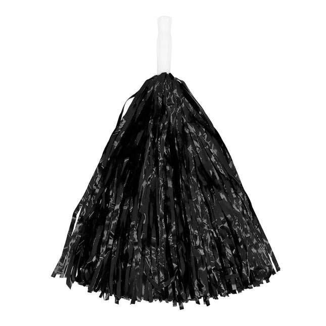 Pompom nero da 34 cm