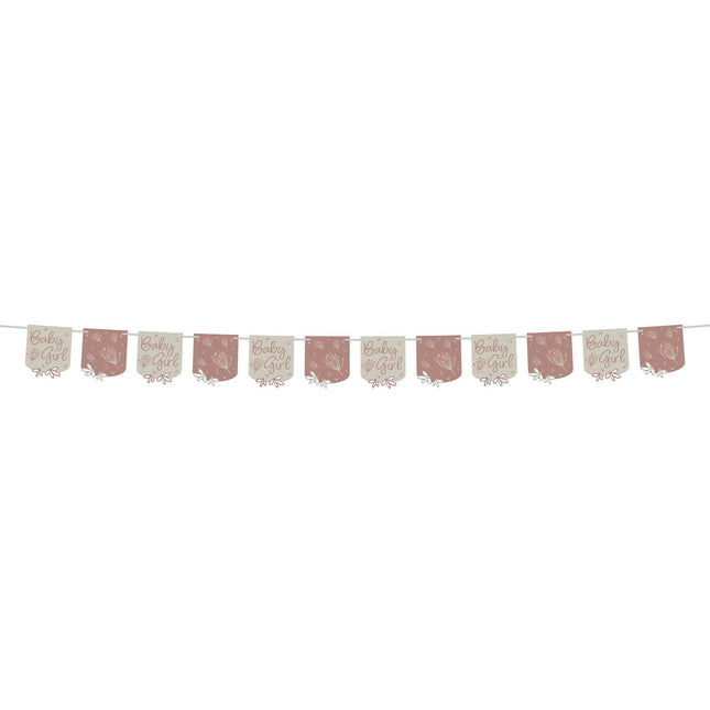Ghirlanda di lettere di nascita Babygirl 6m