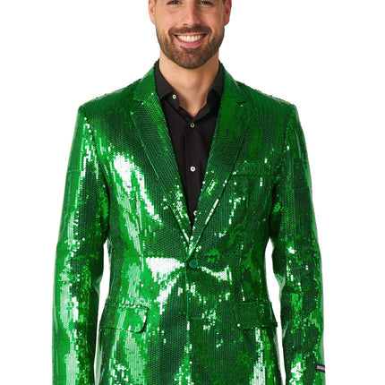 Paillet Blazer verde uomo <tc>Suitmeister</tc>
