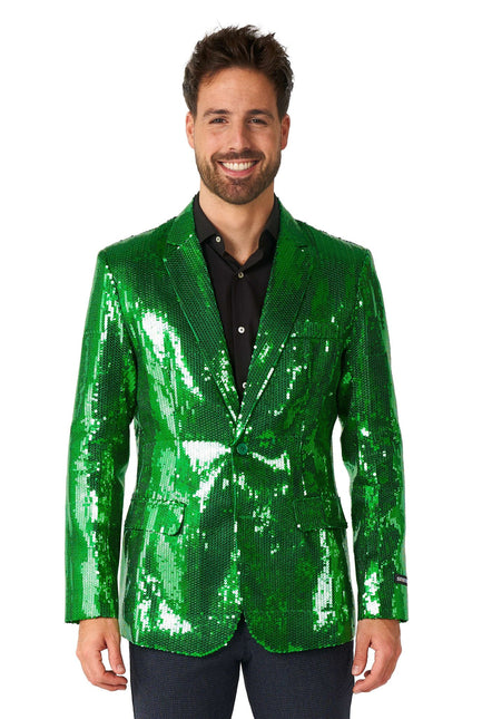Paillet Blazer verde uomo <tc>Suitmeister</tc>