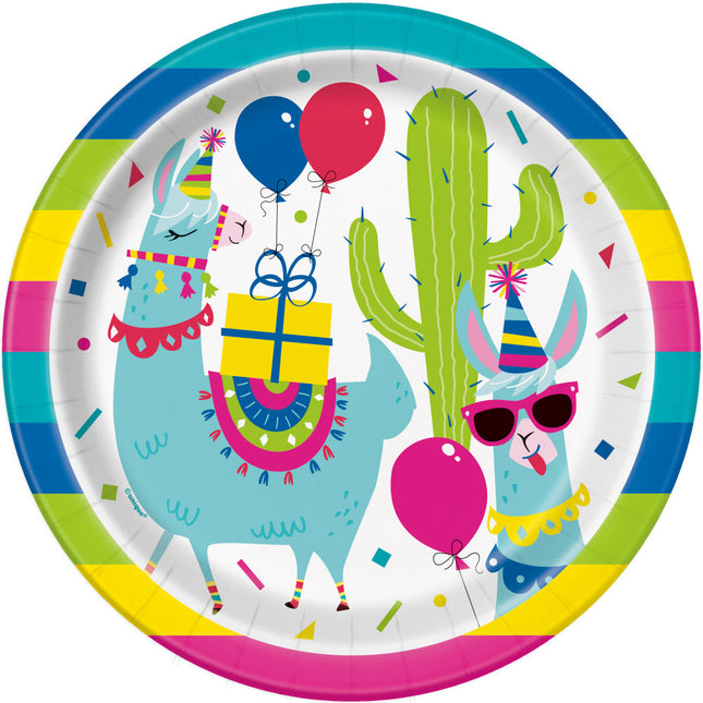 Piatti Llama Compleanno 23cm 8pz