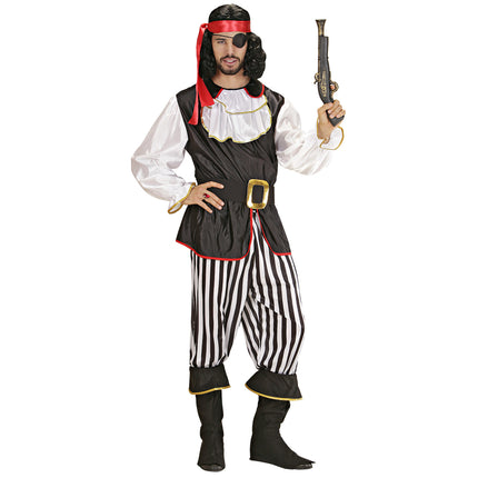 Tuta Pirata Bianco Nero Uomo