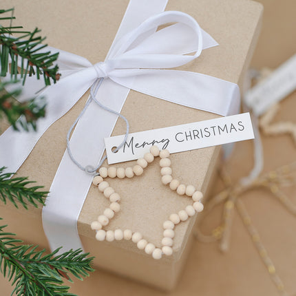 Biglietti regalo di Natale in legno