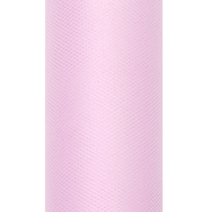 Rotolo di tulle rosa chiaro pastello 30cm 9m
