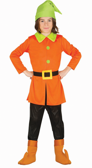 Costume da nano bambino arancione