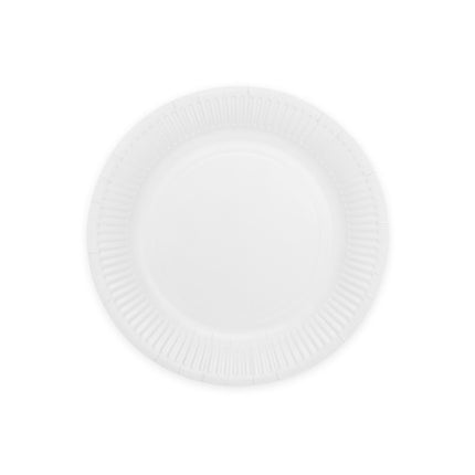 Piatti bianchi di carta 23cm 8pz