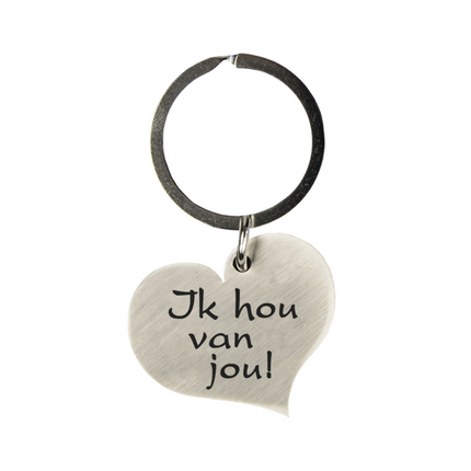 Portachiavi Cuore I Love You 10 cm