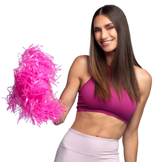 Pompom rosa 34 cm