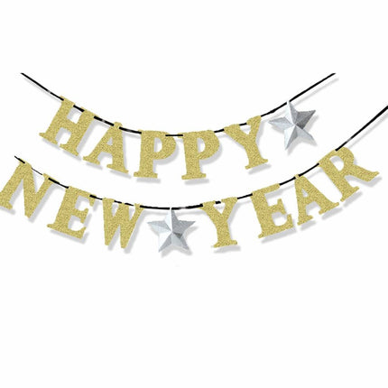 Ghirlanda di lettere Happy New Year 3,6 m