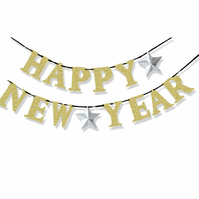 Ghirlanda di lettere Happy New Year 3,6 m