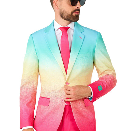 Tuta blu fucsia arcobaleno da uomo <tc>OppoSuits</tc>