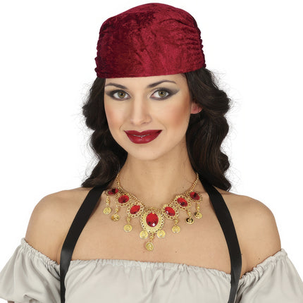 Collana Oro Rosso Diamanti