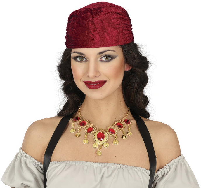 Collana Oro Rosso Diamanti