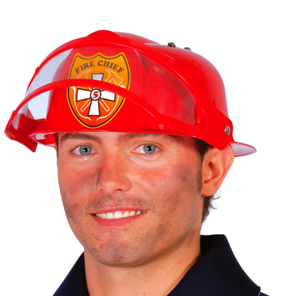 Casco da vigile del fuoco rosso
