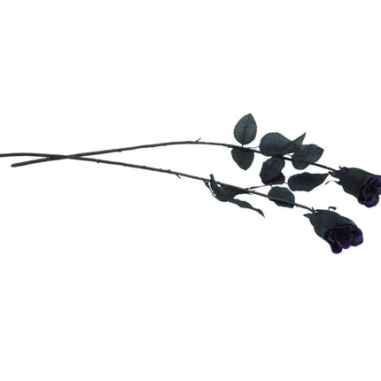 Rosa nera di Halloween 42 cm