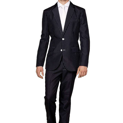 Abito Gangster gessato nero da uomo <tc>Suitmeister</tc>