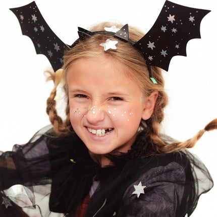 Cerchietto per capelli Halloween Bat 23 cm