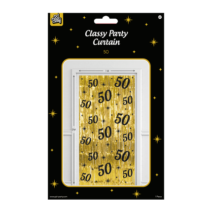 Tenda per porta 50 anni oro nero