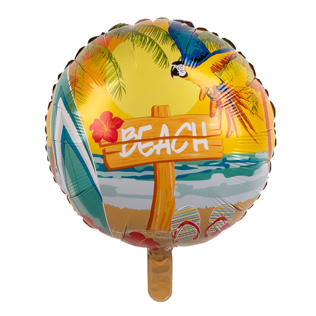 Palloncino ad elio da spiaggia bifacciale 45 cm