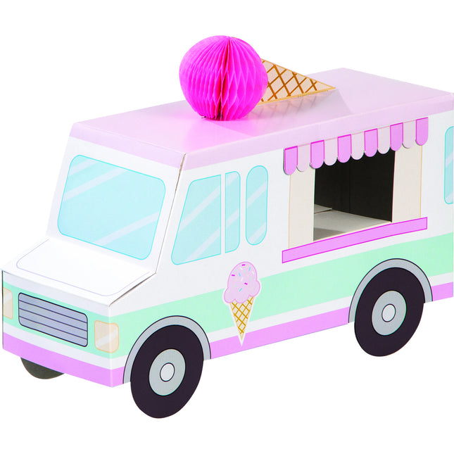 Decorazione da tavolo Carrello dei gelati 23,5 cm