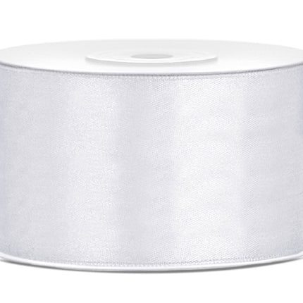 Nastro di raso bianco 38 mm 25 m
