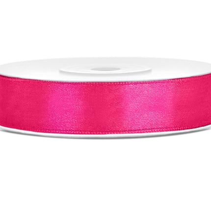 Nastro di raso fucsia brillante 12mm 25m