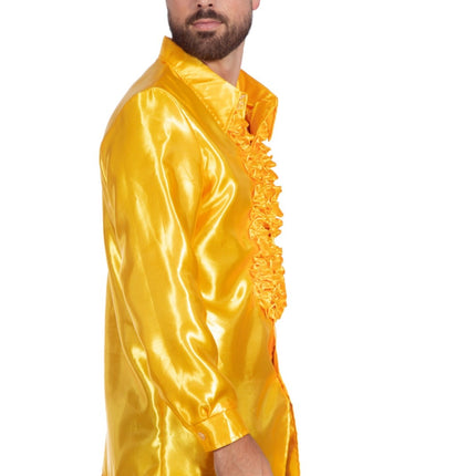 Camicetta Disco con volant giallo