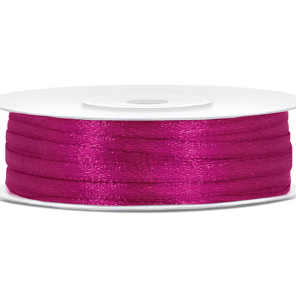 Nastro di raso fucsia 3mm 50m