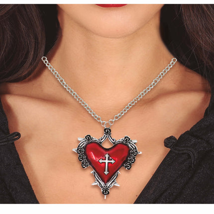 Collana di Halloween Cuore Rosso