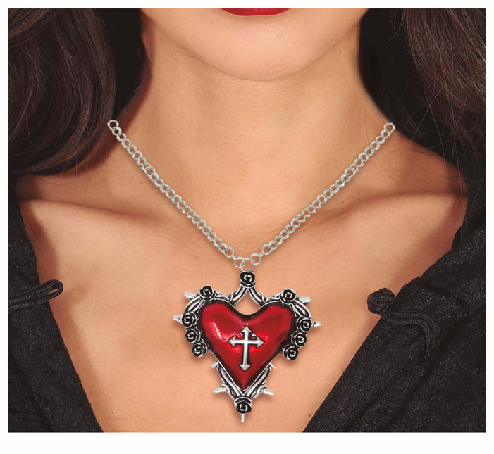 Collana di Halloween Cuore Rosso