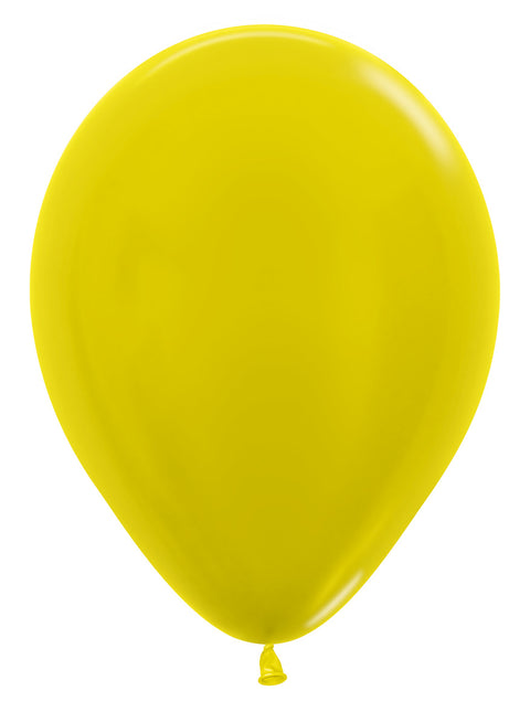 Palloncini giallo metallizzato 30cm 50pz